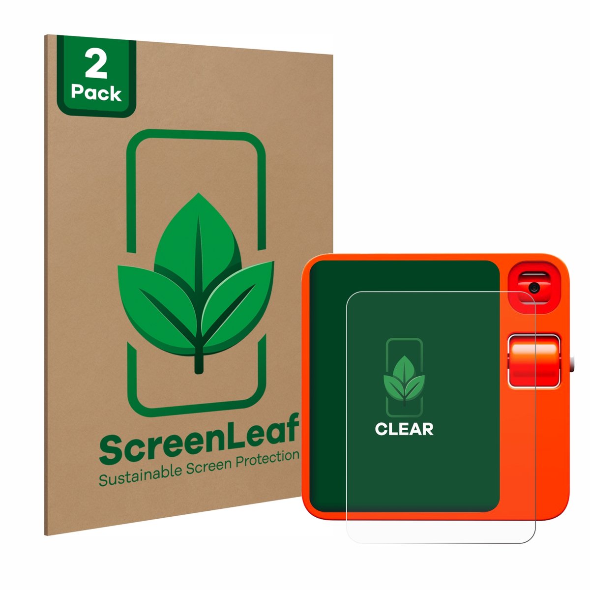 2 Stuks Screenprotector voor rabbit r1 - Hoogwaardige Beschermfolie transparant