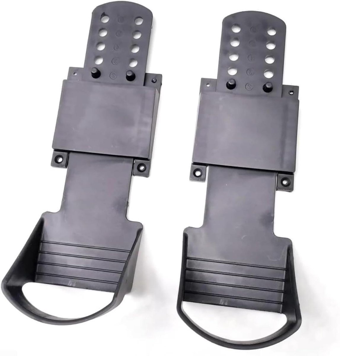 Roeimachine Voetpedalen - Vervangende Pedalen - Verbeterde Training - Universele Compatibiliteit - 30 x 10 cm - Zwart