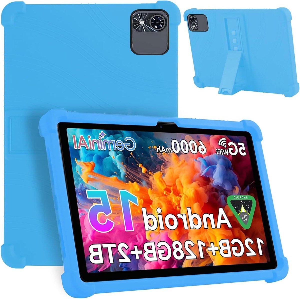 Tablet Hoes - Beschermhoes Cover - Tablet Beschermen - Militaire Grade Bescherming - 10 Inch - Hemelsblauw