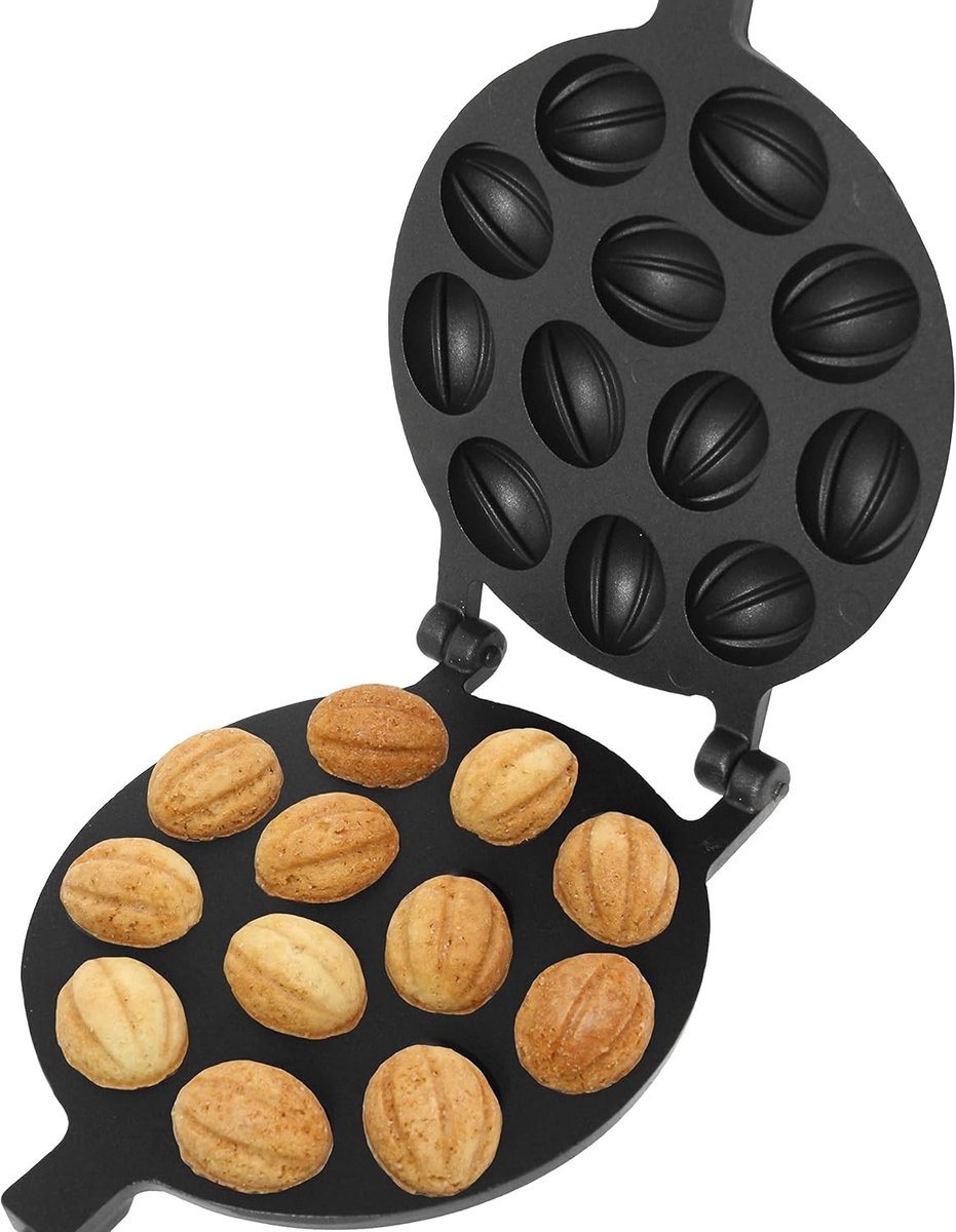 Krokettenmaker - Non-stick - 12 Noten - Walnoot Koekjesvorm voor Bakken - Voor Thuisgebruik