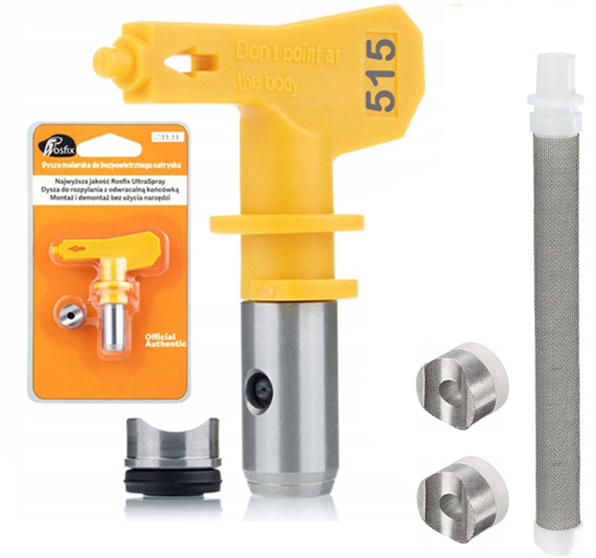 Rosfix Spuitmond Set 515 Ultra Spray - Spuitmond 25cm Breed @30cm - Carbide - Afdichting Aansluiting