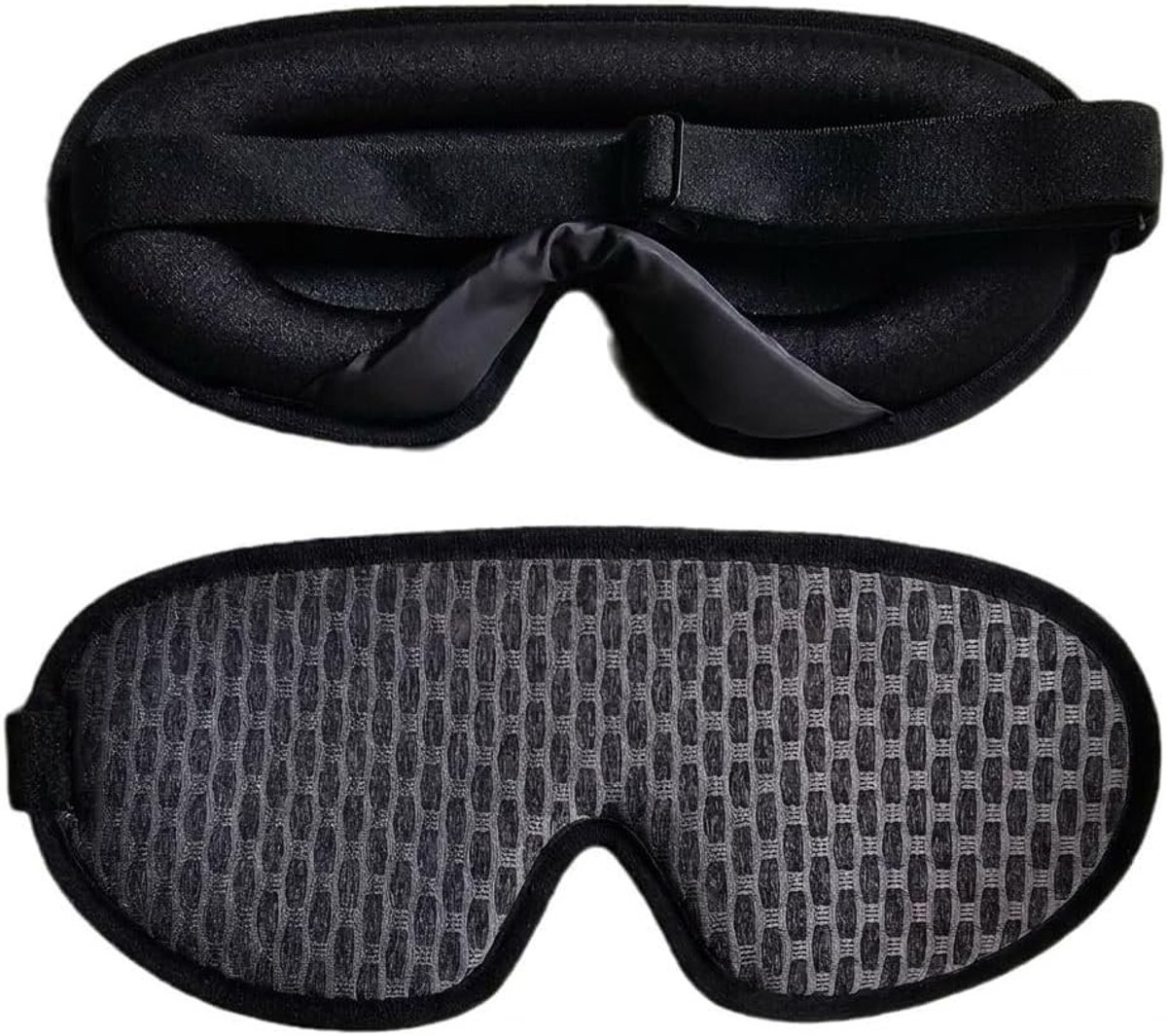 3D Nachtmasker voor Comfortabel Slapen, Verstelbare Hoofdband, Ideaal voor Vliegtuig en Thuisgebruik, 100% Ondoorzichtig en Nuldruk Design