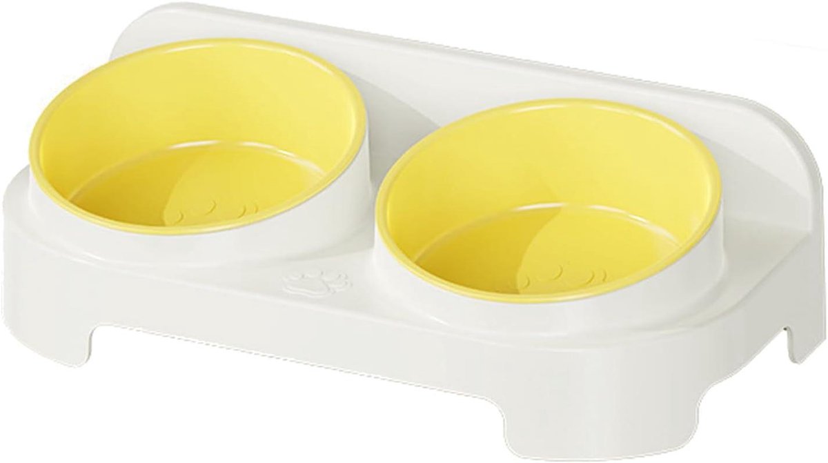 Hondenvoerbak Standaard - Verhoogde Voerbak Kat - Ergonomisch Voeren - Antislip Kantelbaar - 30x14.5x9.5 cm - A