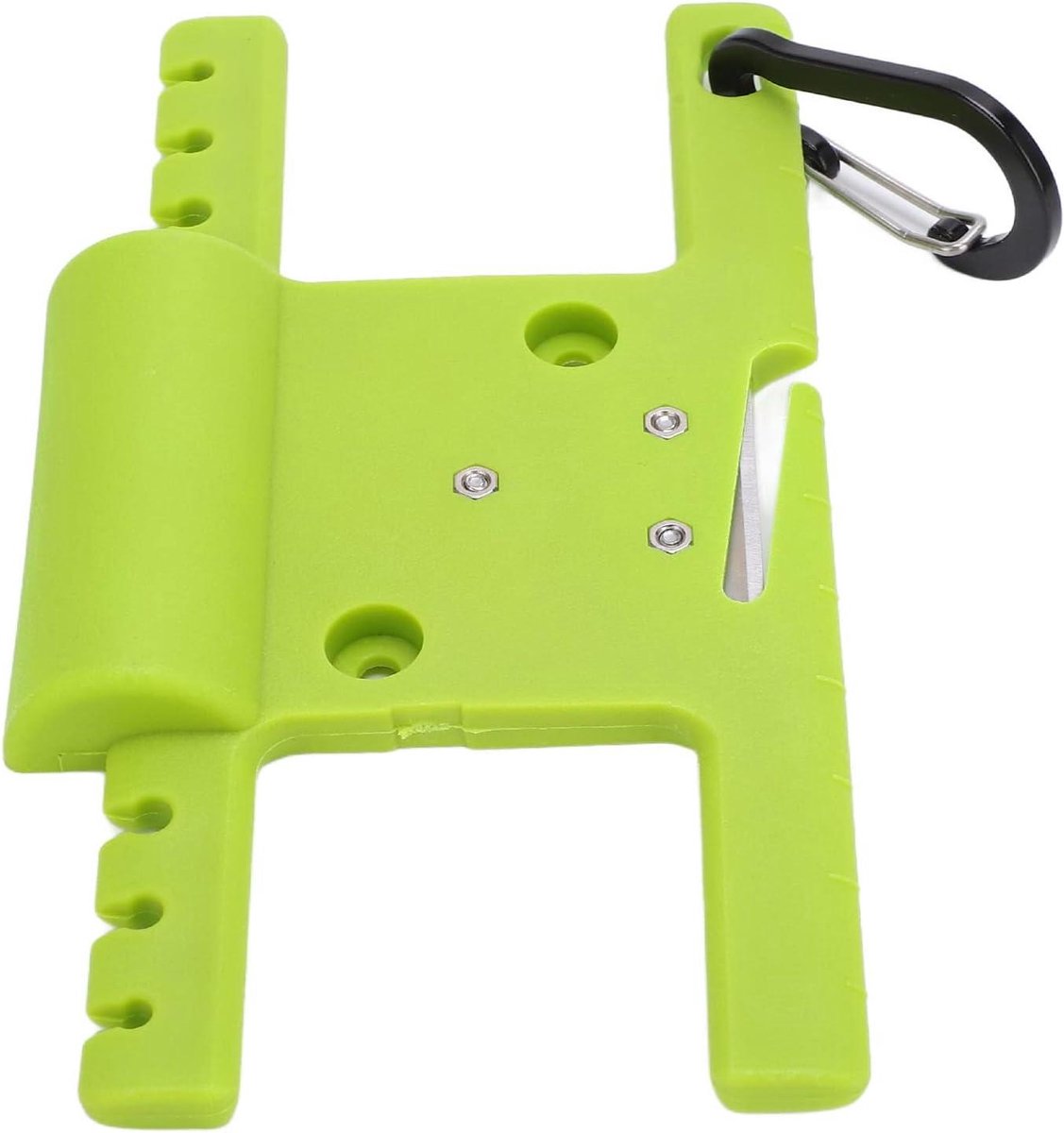 Paracord Spoelgereedschap - Lijnwikkelset Touw - Buitenactiviteiten Organiseren - Precisie Snijden Zes Sleuven - 16 x 9 x 2 cm