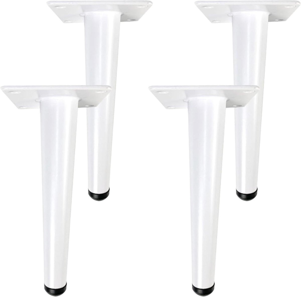 Bankpoten set - Meubelonderstel - Meubels vernieuwen - Sterk draagvermogen - 25 cm - Mat wit