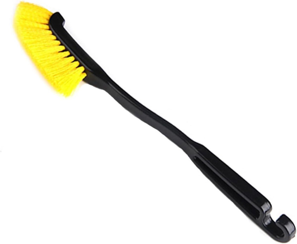 Autowasborstel Lange Steel - Velgenborstel Wielenreiniger - Auto Exterieur Reinigen - Anti-kras Zachte Borstels - 37 cm Pakket - Zwart