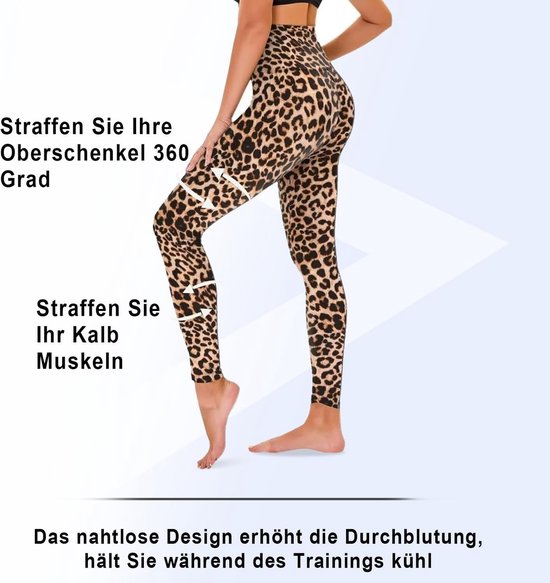 Dames Hoge Taille Leggings voor Sport en Yoga - Ademend en Comfortabel Sportbroekje — afbeelding 5