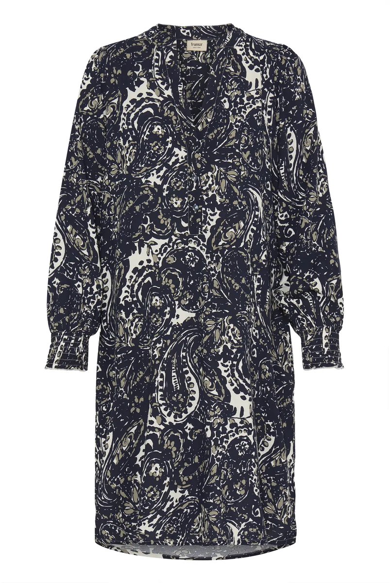 fransa - FRFLOWA DR 1 - Dames - Midi jurken