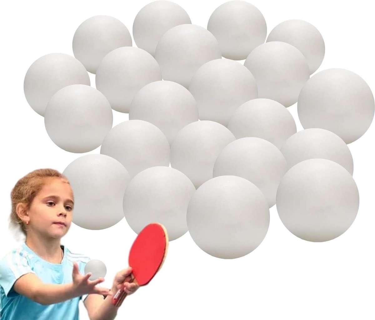 Tafeltennisballen - Pingpong ballen - Tafeltennis spelen - Duurzaam ABS materiaal - 100 stuks - Wit