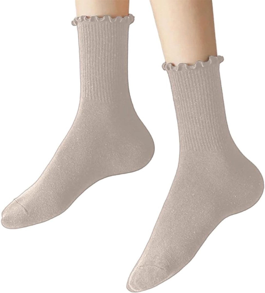 Elegante Ruffle Kousen voor Dames, Lace Ankle Socks, Perfect voor Kostuums en Dansactiviteiten