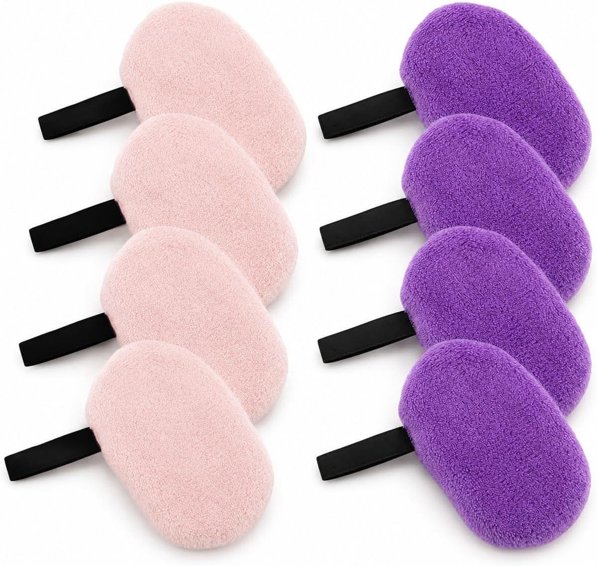 Make-up Pads - Wattenschijfjes - Gezichtsreiniging - Herbruikbaar en Wasbaar - 8 stuks - Meerdere kleuren