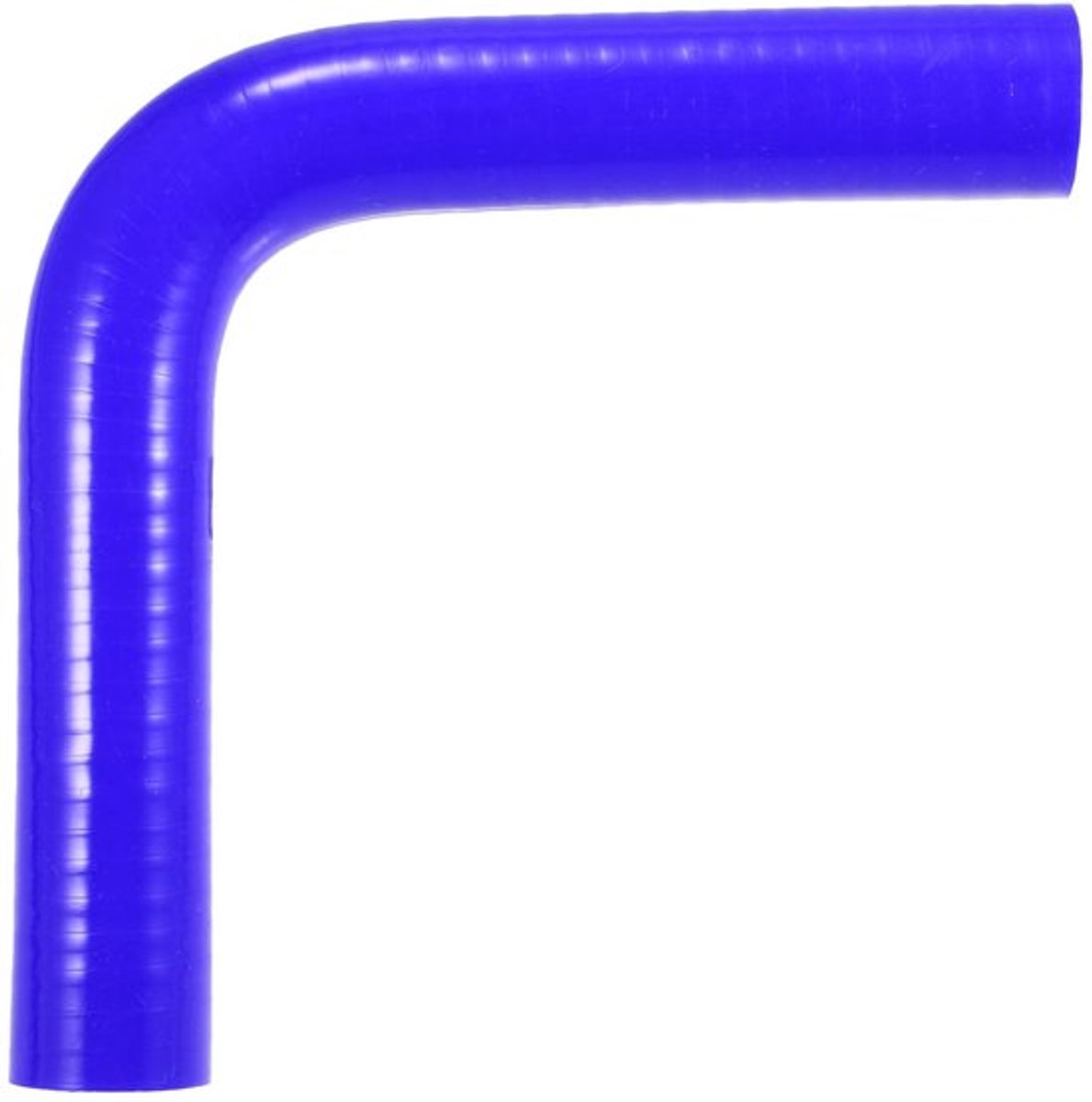 Siliconen Slang 90 Graden - Universele Koppeling - Binnendiameter 22 mm - Dikte 5 mm - Blauw - Verbeterde Doorstroming - Koelslang