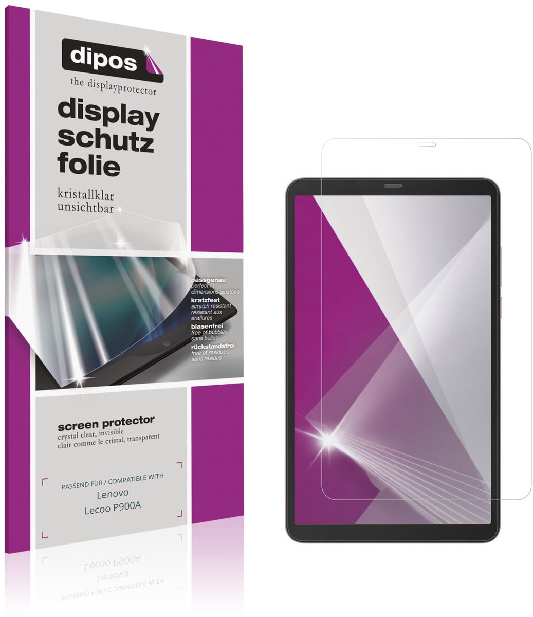 dipos – 2x Beschermfolie geschikt voor Lenovo Lecoo P900A | Krasbestendige & heldere Screenprotector Ultra-Thin
