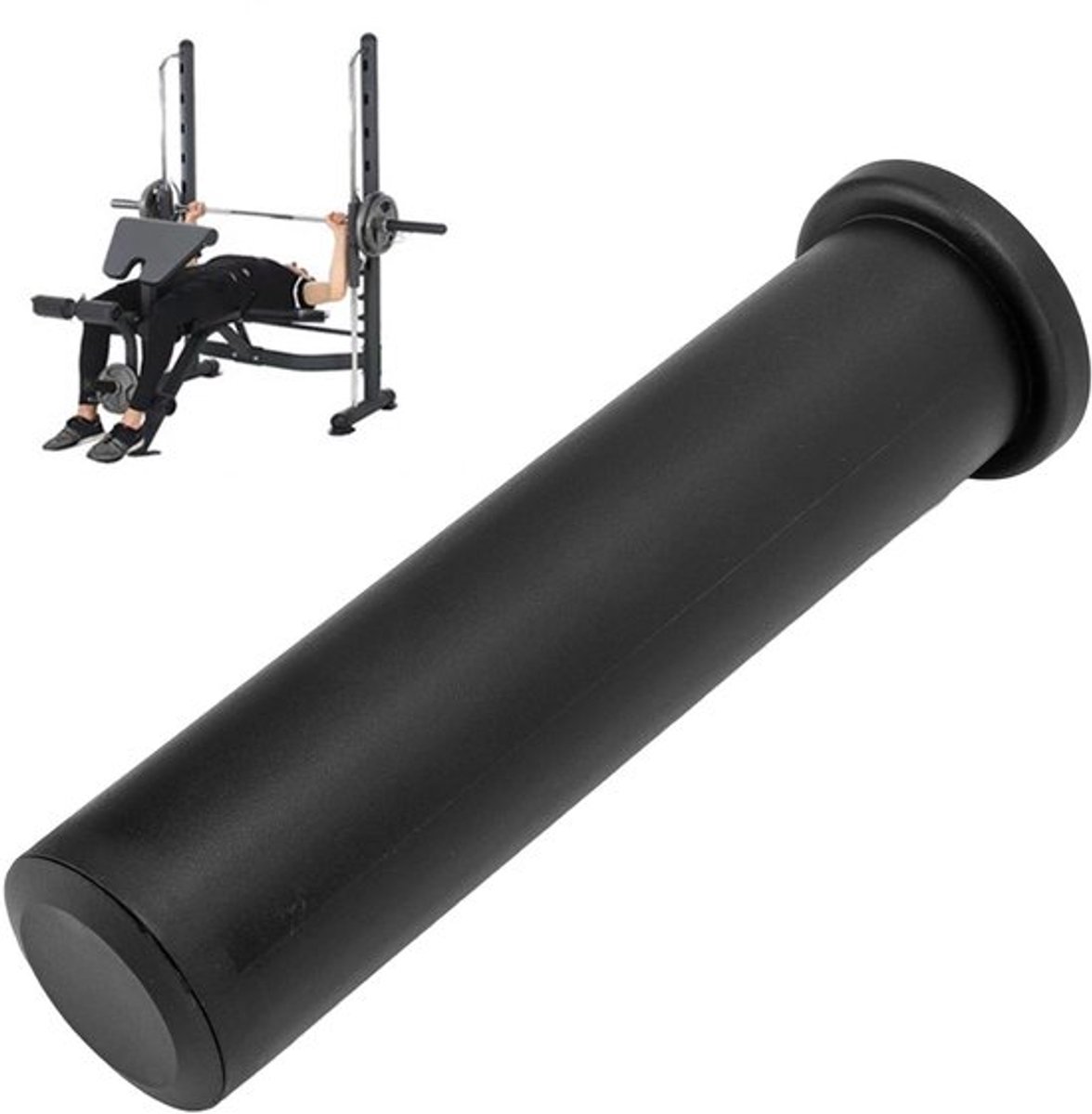 Olympische Adapterhuls Olympische Gewichtsadapter Pp Black Barbell Adapter Sleeve Pp Black Converteer 25 Mm Naar 50 Mm Lange Halterdiameter Aanpassingshuls Accessoires voor