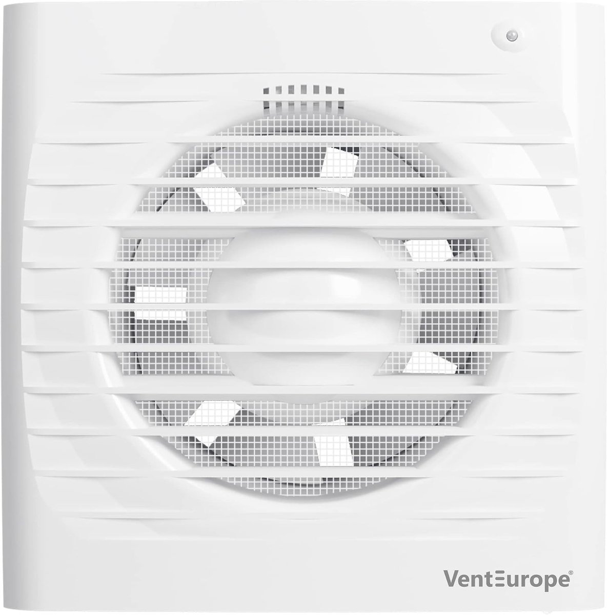 Afzuiging badkamer - Wit - Ø100 mm - ABS Kunststof Badkamerventilator met Terugslagklep en Muggennet