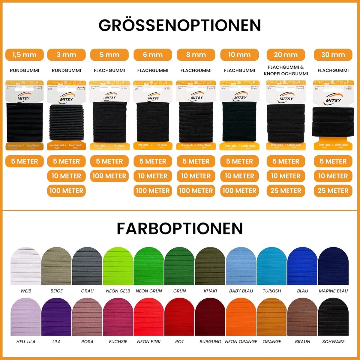 Scheurvaste Ronde Elastiek - Rood - 1,5 mm - Sterk Gummikoord voor Naaien - Voor Kleding en DIY
