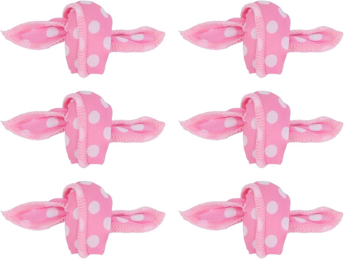 Haarkrulspelden Spons - Doe-het-zelf Krullers - Haar Styling - Comfortabel Slapen - 20 Stuks - Roze