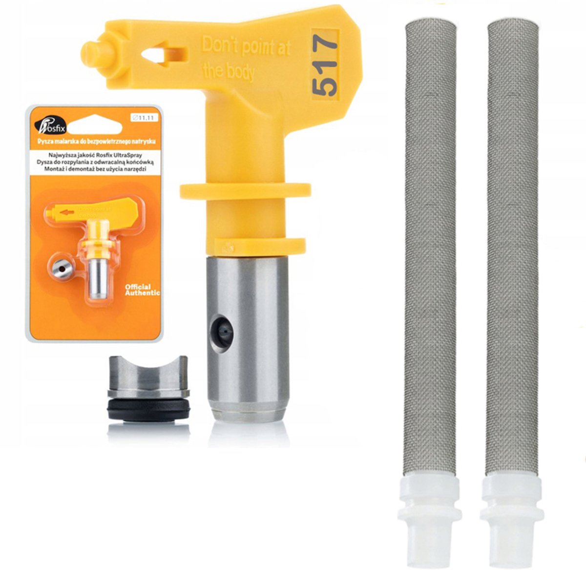 Rosfix Spuitmond Set Model 517 Ultra Spray - Carbide Precisie met Afdichting