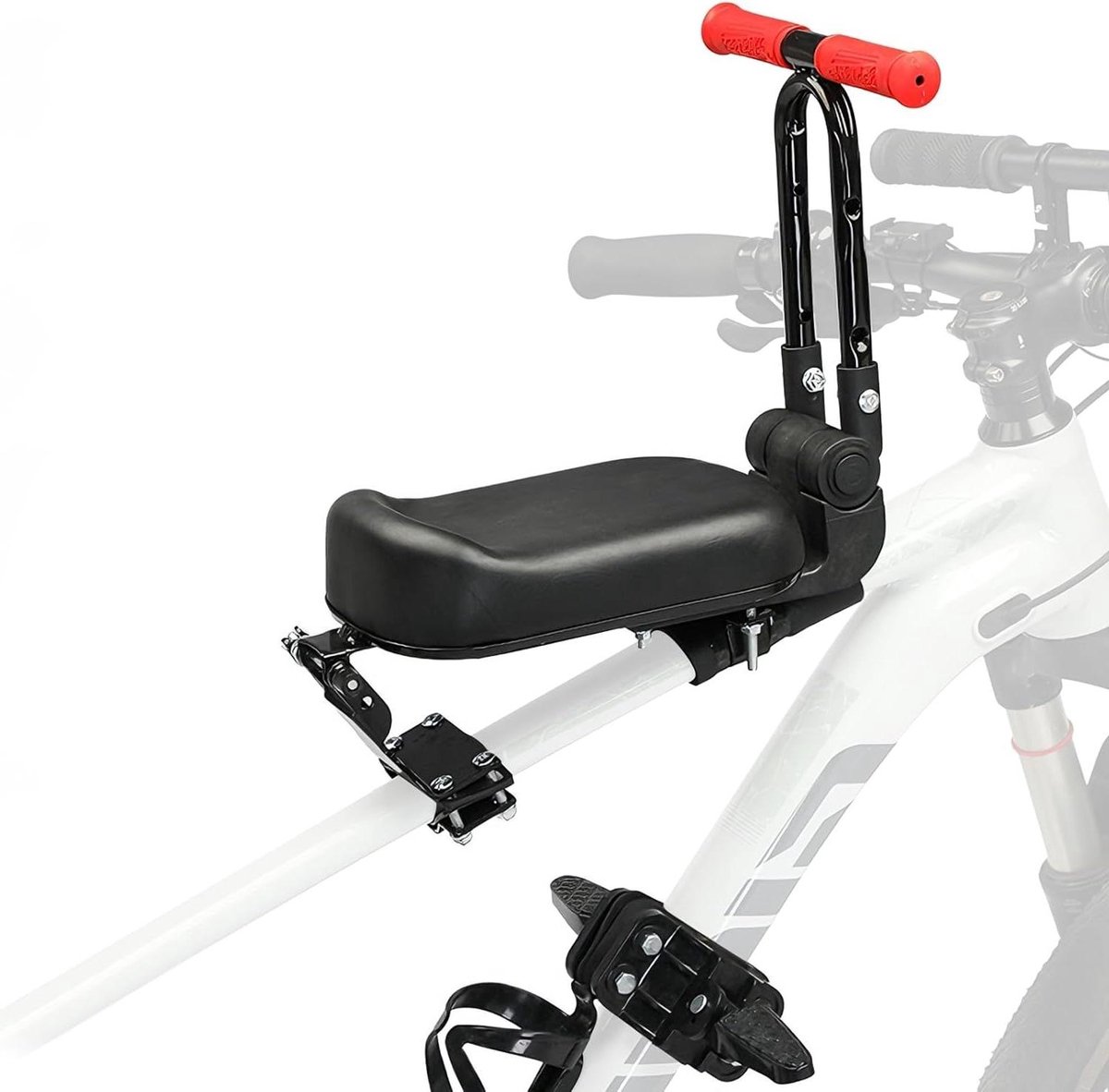 Kinderfietszitje - Voorzitje Fiets - Samen Fietsen - Inklapbaar en Opvouwbaar - 40 kg max - Zwart