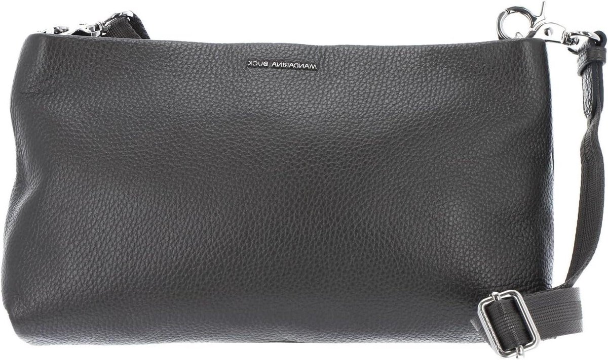 Schoudertas - Crossover Tas - Draagtas - Italiaans Leer - 31 x 6 x 18 cm - Grafiet