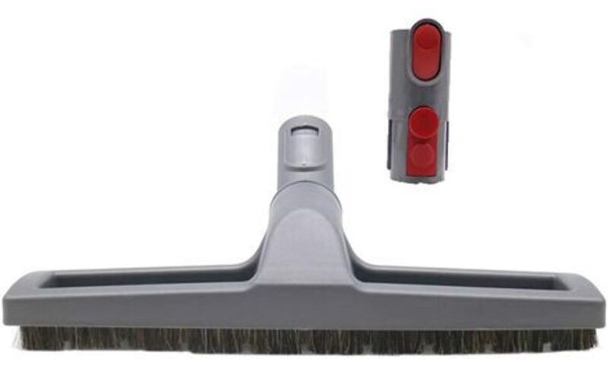 Harde vloerborstelkop - Gelede borstelkop voor geschikt voor Dyson V6 en V7 stofzuigers - inclusief adapter