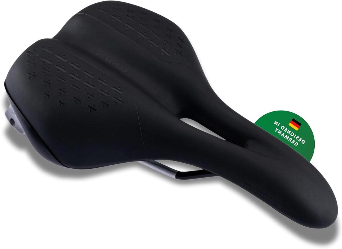 Zadelpen - Fietszadel Ondersteuning - Comfortabel Fietsen - Gelpad Vulling - Standaard Maat - Zwart