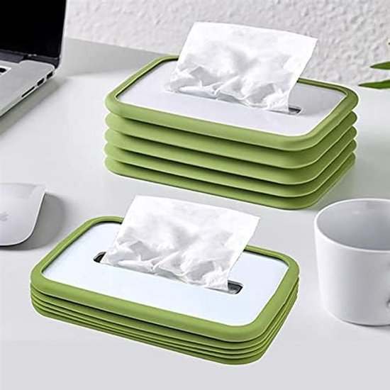 Opvouwbare Tissue Box - Wipes Houder - Baby Verzorging - Automatisch Ingedrukt - 20 x 13.5 cm - Roze — afbeelding 4