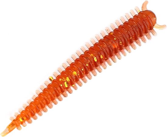 Zachte Regenworm Kunstaas - Kunstwormen Vissen - Vissen Aantrekken - Levensecht Ontwerp - 10 stuks - Bruin — afbeelding 5