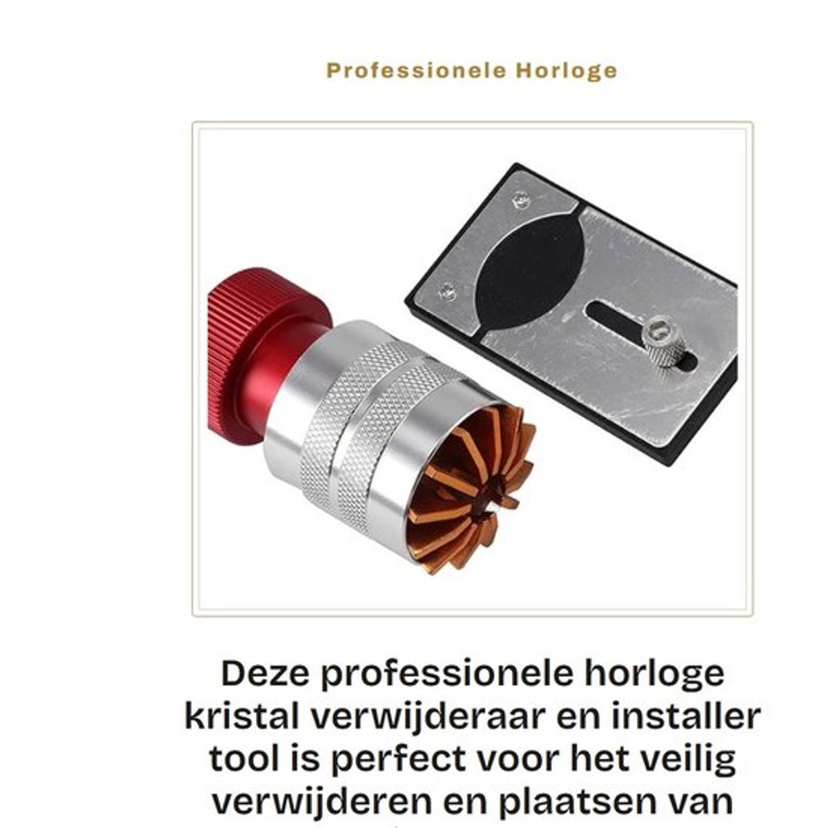 Professionele Horloge Kristal Verwijderaar en Installer Tool