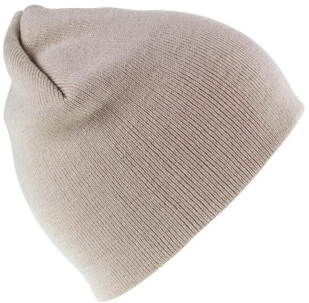 Result Soft Feel Cuffless Beanie RC44 - Stone - One size