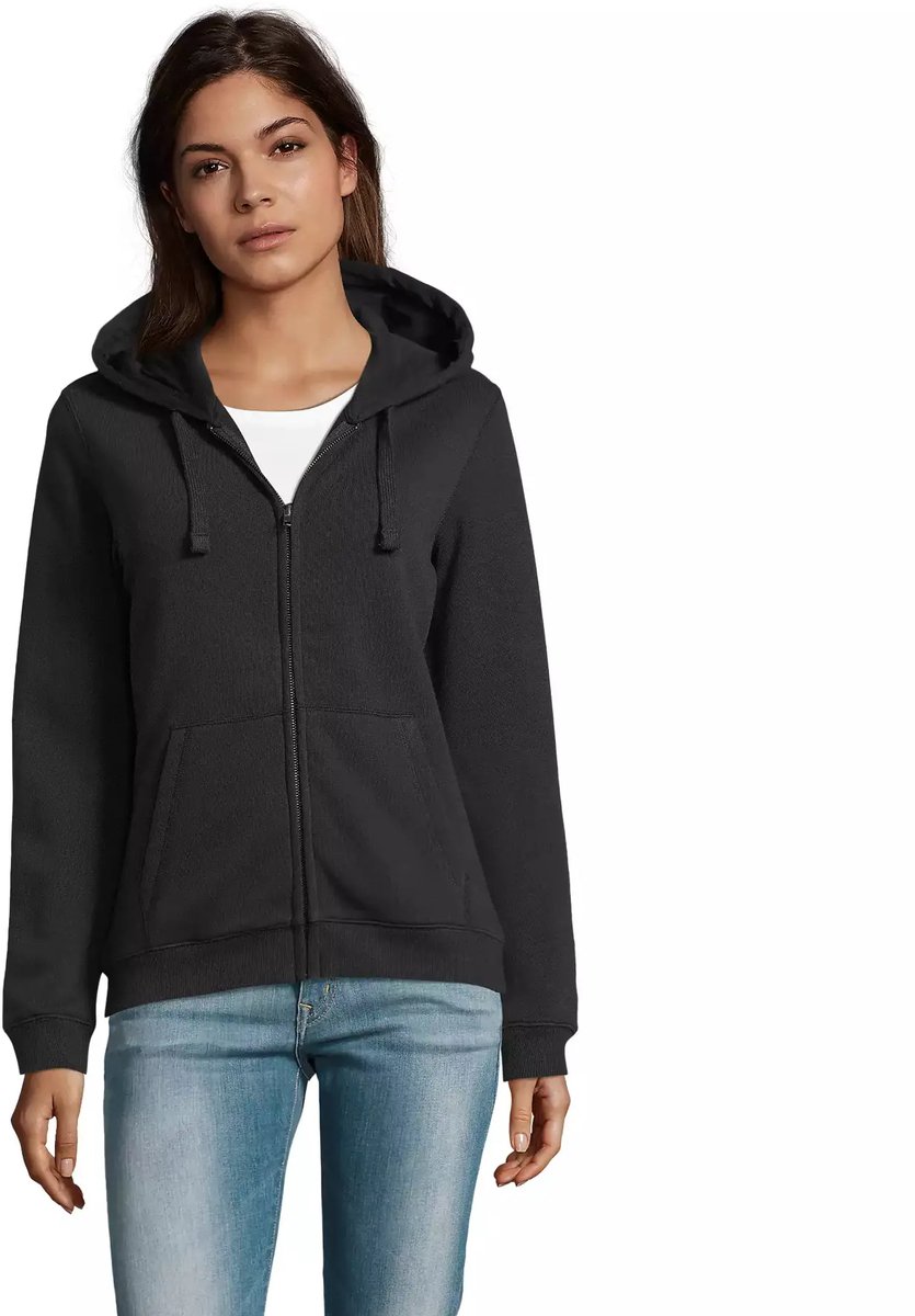 SOL'S Women´s Zip Hoodie Spike L03106 - Black - XL