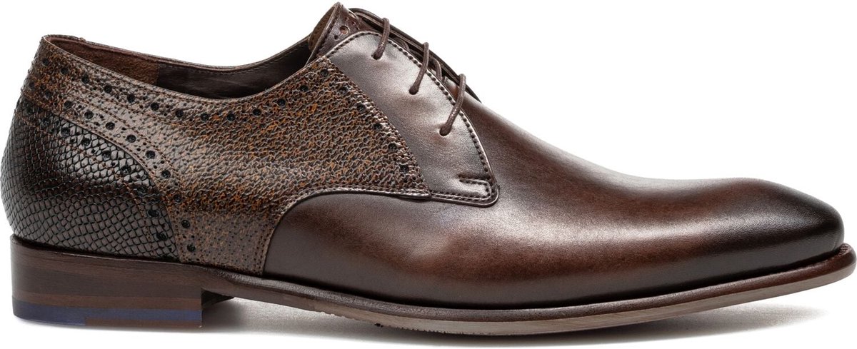 Floris Van Bommel Sfm-30361 De Stapper Nette schoenen - Veterschoenen - Heren - Bruin - Maat 45⅓