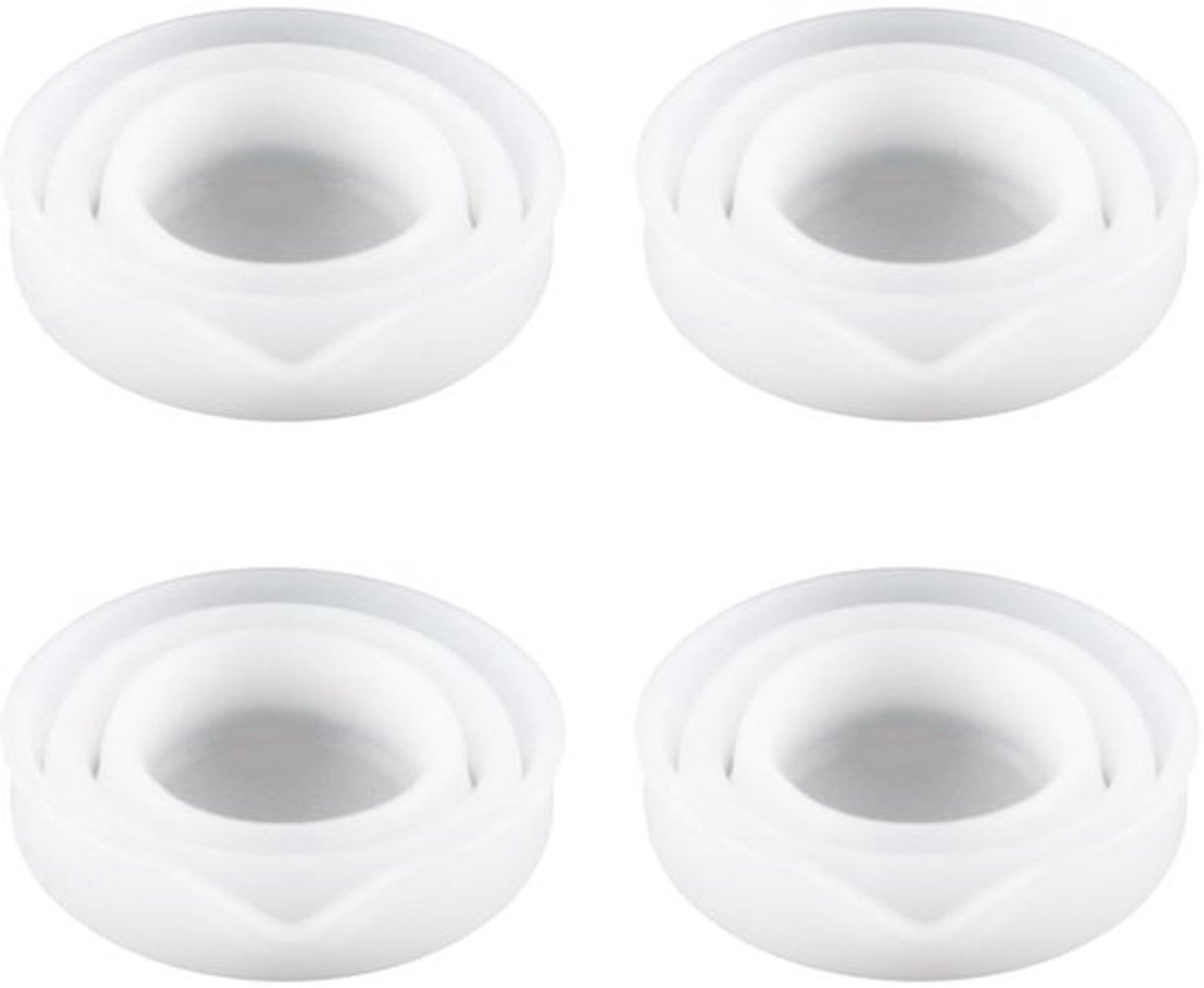 Doseerbal 100 ml - Opvouwbare Siliconen Maatbeker - Set van 4 - Duurzaam - Flexibel - Geschikt voor Vloeibaar Wasmiddel