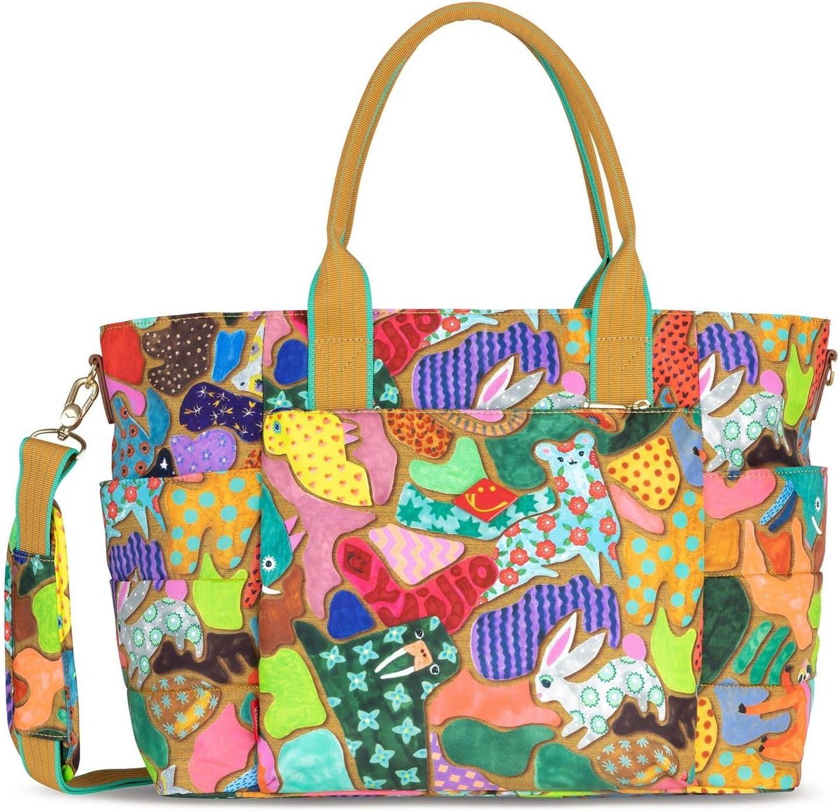 Luiertas - Baby tas - Baby verzorging - Inclusief verschoningsmat - 39 x 29 x 16 cm - Multicolor