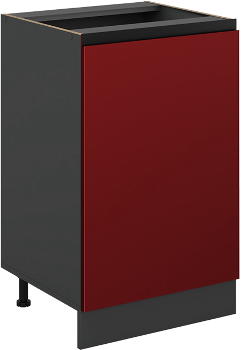 Vicco Keukenonderkast R-Line, Goudkleurig Eiken/Antraciet, 50 cm zonder werkblad