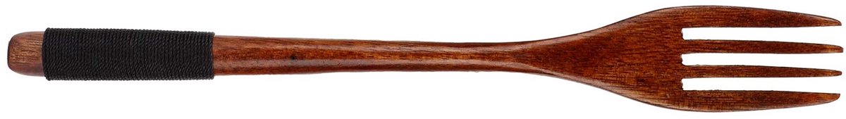 Houten Lepel en Fork Set, Lange Handgreep, Japanse Stijl, Voor Camping en Buitenkeuken
