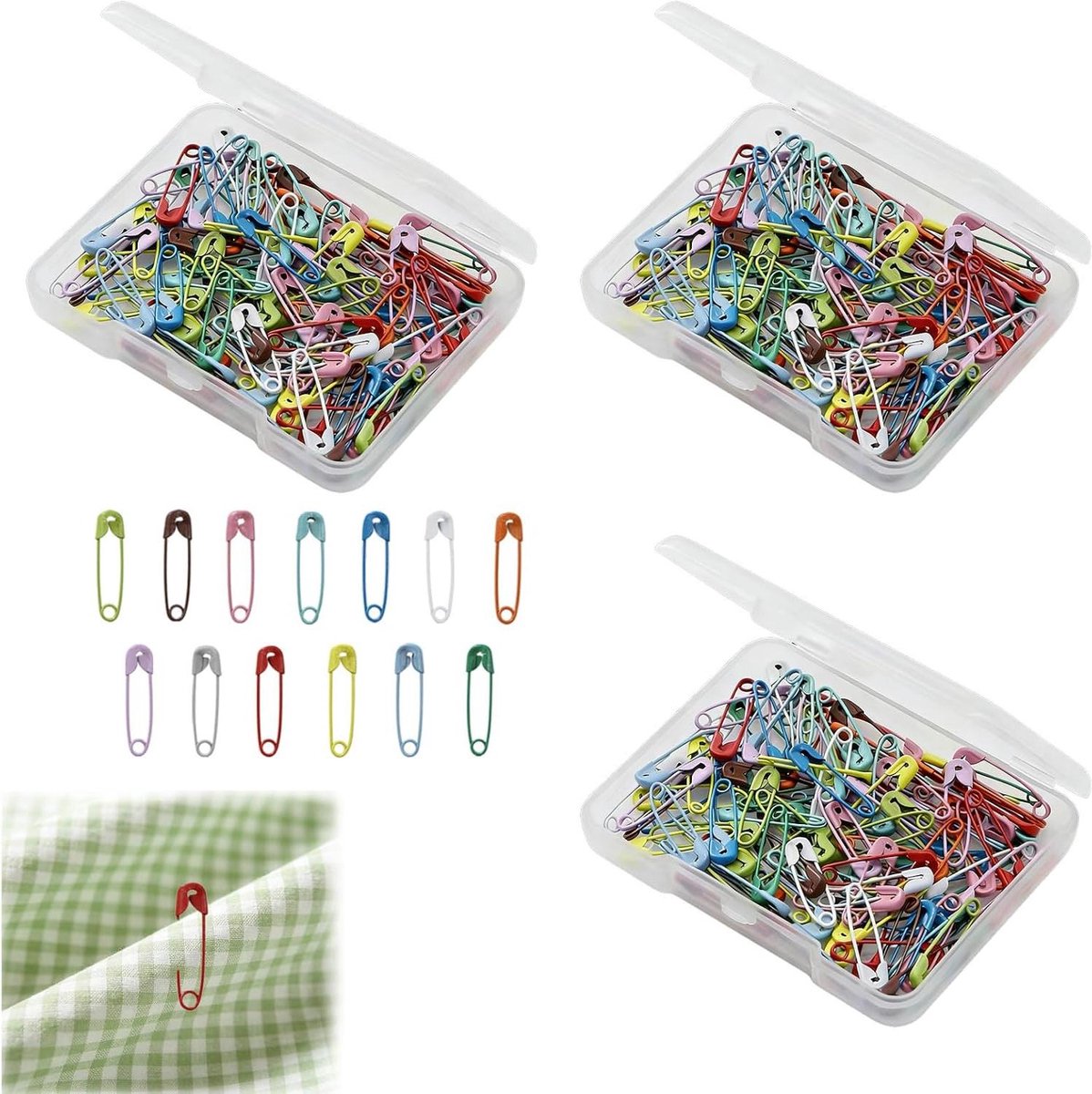 Mini Veiligheidsspelden - Kleine Speldjes Kleding Spelden - Kleding Repareren - Roestvrij Staal - 19 mm - Gekleurd