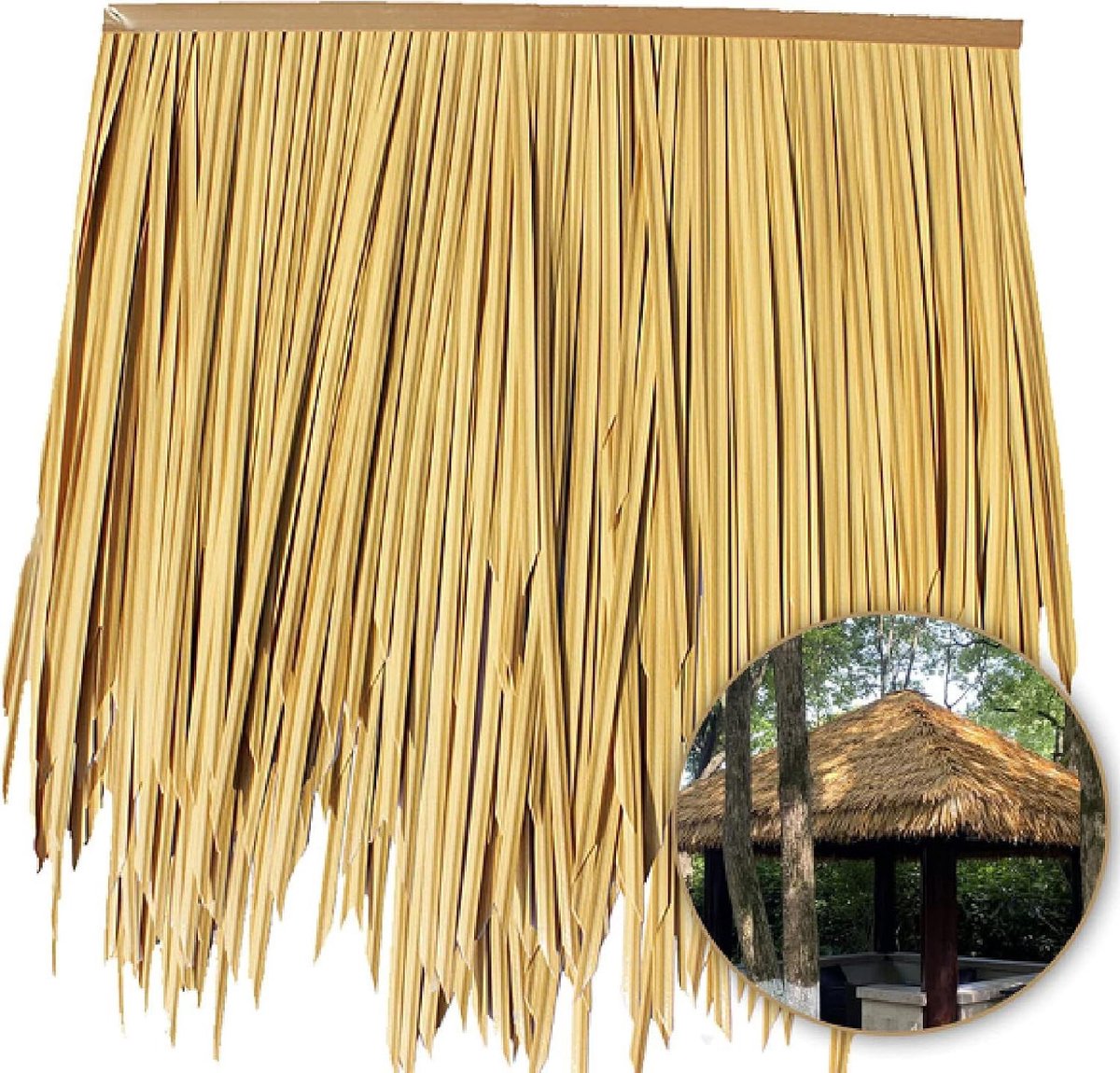 Kunstmatig Palm Dakbedekking - Rieten Dak Tegels - Tropische Tuin Decoratie - Vlamvertragend en Weerbestendig