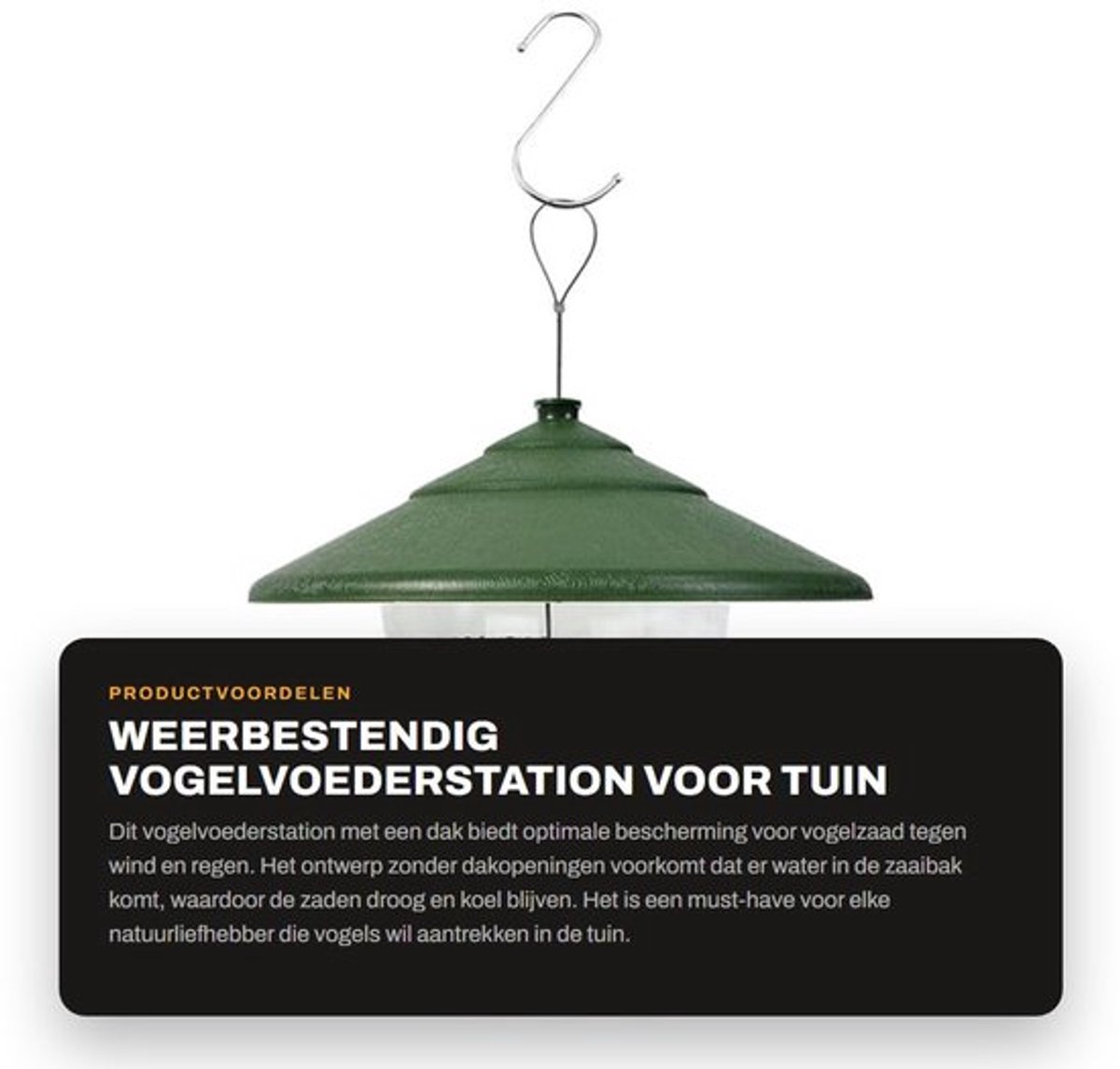 Vogelvoederstation Weerbestendig - Vogelvoer - Buiten - Tuin/Balkon - ABS-Kunststof - Eenvoudig te Reinigen - Vogels Feeder