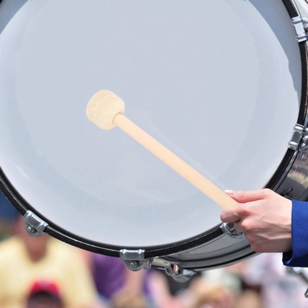 Trommelstok Houten - 2 Stuks - Basdrum/Hamer - Percussie/Instrumentenaccessoire - Antislip/Vilten Kop - Professionele Geluidskwaliteit - Percussiestok