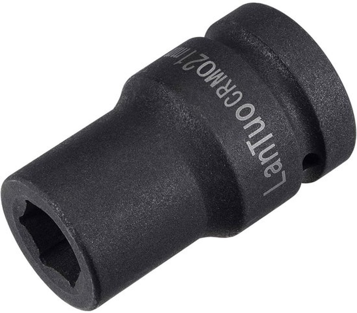 Impact Socket - 21 mm Vierkante Aandrijving - 6-Punts Ontwerp - Corrosiebestendig - Duurzaam Chroom-Vanadiumstaal - Zwart Gepolijst - Slagaansluiting