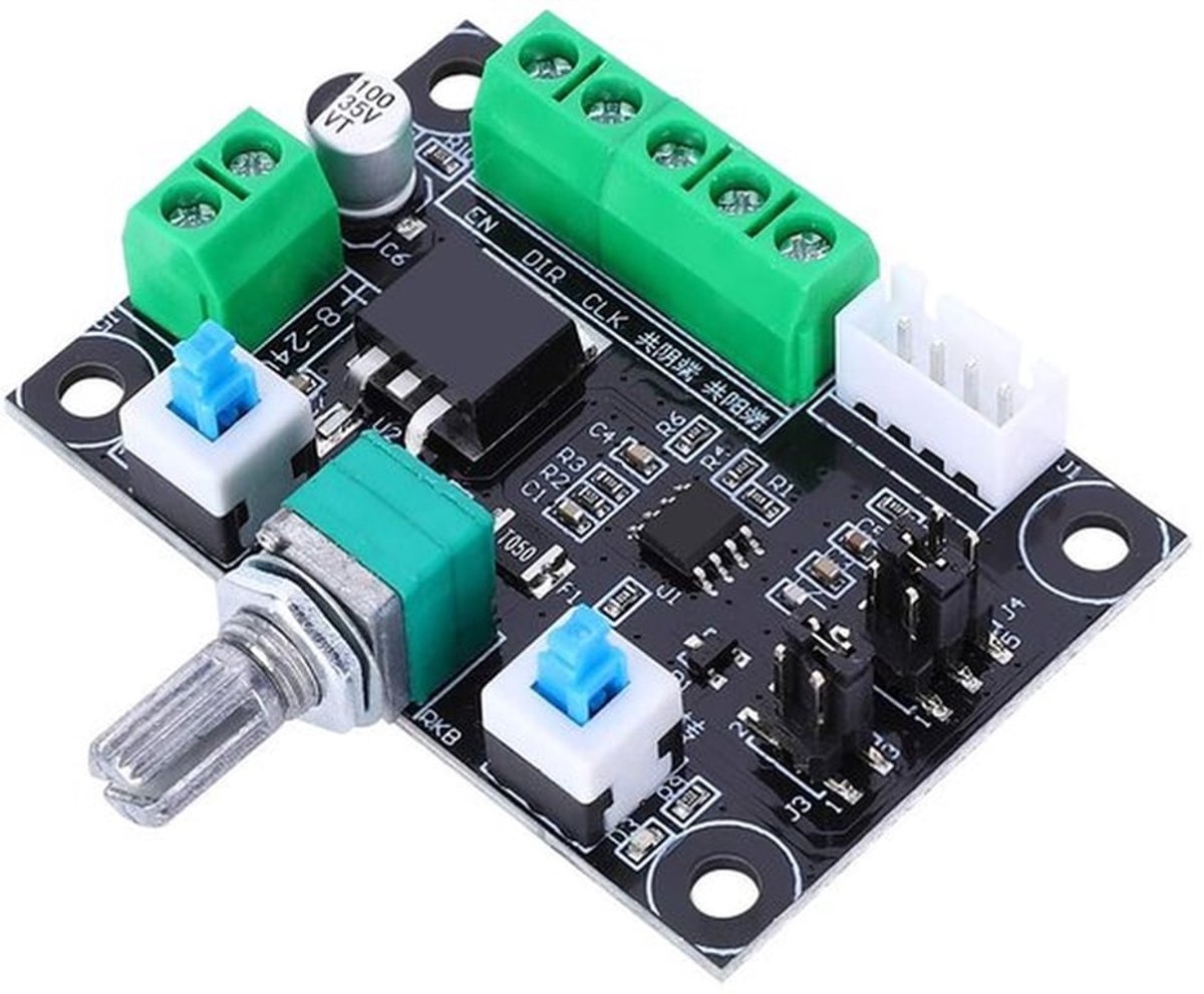 Stappenmotor Driver PWM Snelheidsregeling - Pulsgenerator Module - Hoog/Medium/Laag Frequentie - CLK/DIR Signaal - Eenvoudige Controller - Geschikt voor Stappenmotor - Motorcontroller