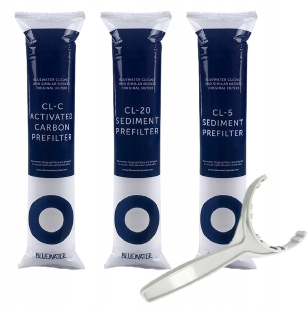 Bluewater Cleone Servicekit: 3 filters + sleutel