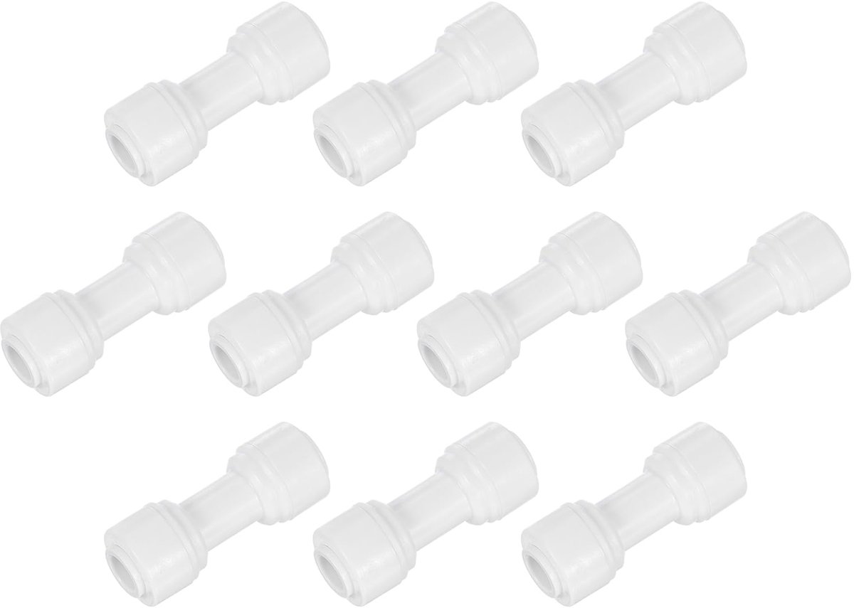 Drukkoppelingen 1/4 inch OD - kunststof - rechte koppeling - ideaal voor watersystemen - ShopVlot