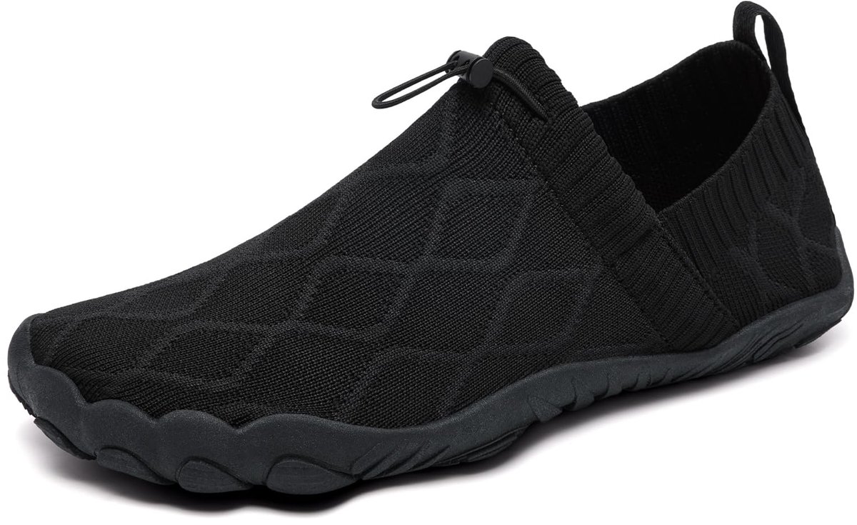 Steppli Waterschoenen Blootsvoets Strand Zwem Zee Aqua Schoenen voor Heren Dames, Zwart, 44 EU - ShopVlot