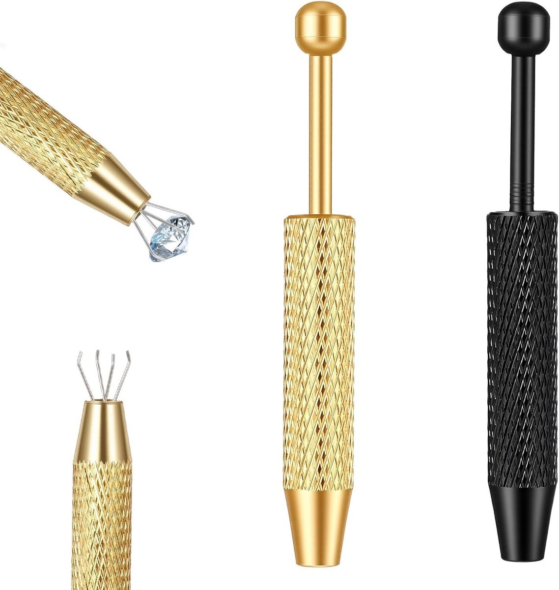 2 Stuks Piercing Ball Gripper en Rotator - Handige Pincet voor Sieraden Maken, Balhouder en Kleine Onderdelen Oppakken
