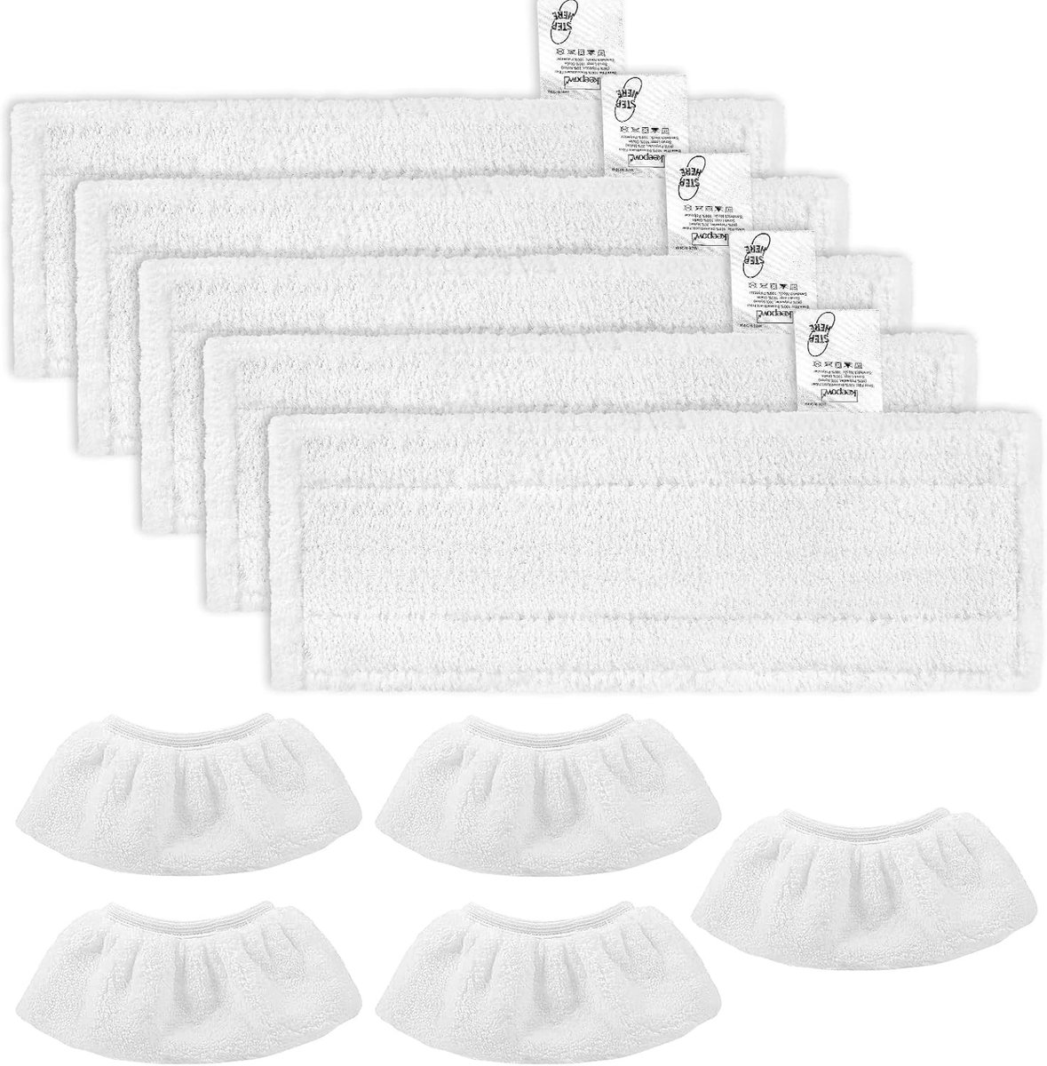 Microvezeldoek Set voor Stoomreiniger Accessoires, Geschikt voor Diverse Modellen, Eenvoudig in Gebruik