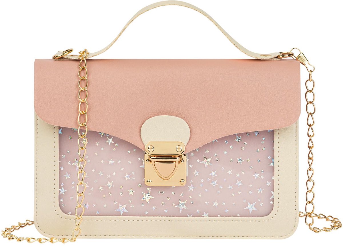 Crossbody portemonnee voor meisjes - mini strikjes tas - verstelbare schouderriem - ideaal voor uitjes - ShopVlot