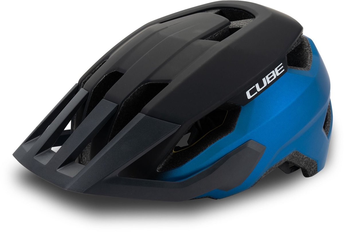 CUBE Helm Stray wit L (57-62)
