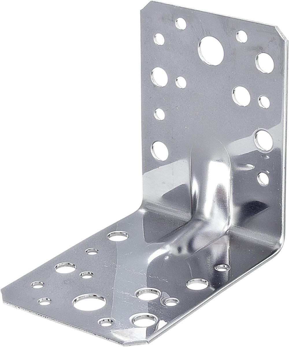 Alberts 342661 Zware hoekverbinding - Roestvrij staal - 150 x 150 x 65 mm - ShopVlot